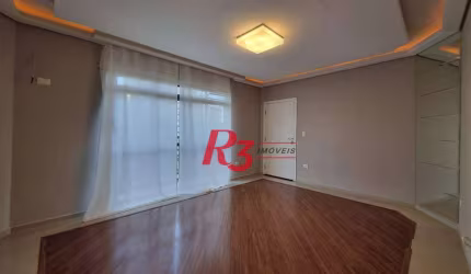 Apartamento com 3 dormitórios para alugar, 99 m² por R$ 6.317,98/mês - Boqueirão - Santos/SP