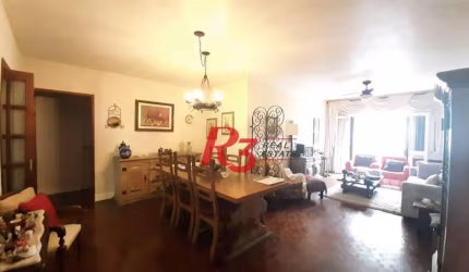 Apartamento à venda, com 133m², 3 dorm (1 suíte), 2 vagas, Gonzaga, Santos SP