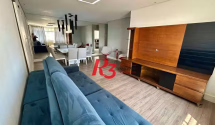 Apartamento com 3 dormitórios, 132 m² - venda por R$ 1.170.000,00 ou aluguel por R$ 7.200,00/mês - Pompéia - Santos/SP