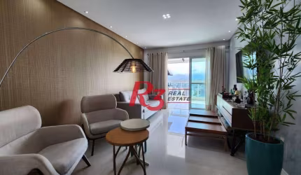 Apartamento com 3 dormitórios à venda, 124 m² por R$ 1.950.000,00 - Boqueirão - Santos/SP