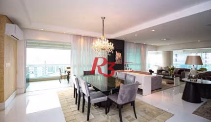 Apartamento para alugar, 360 m² por R$ 37.500,00/mês - Gonzaga - Santos/SP