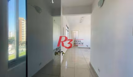 Sala para alugar, 58 m² por R$ 2.900,00/mês - Boqueirão - Santos/SP