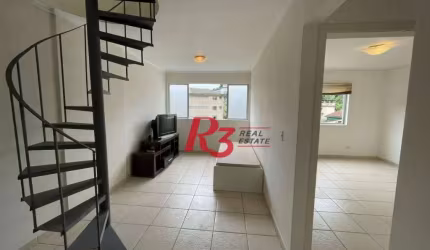 Cobertura com 2 dormitórios, 105 m² - venda por R$ 440.000,00 ou aluguel por R$ 3.315,90/mês - José Menino - Santos/SP