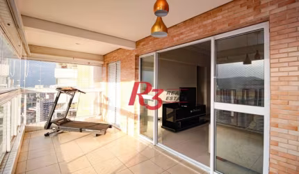 Apartamento à venda, 109 m² por R$ 1.542.000,00 - Gonzaga - Santos/SP