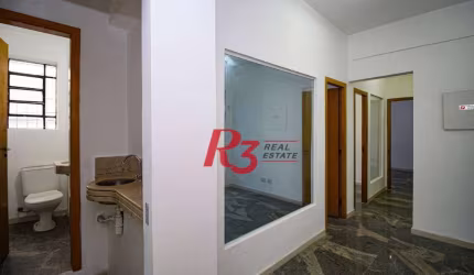 Sala, 47 m² - venda por R$ 237.000,00 ou aluguel por R$ 2.317,00/mês - Centro - Santos/SP