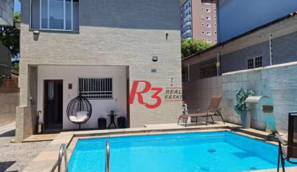 Sobrado com 3 dormitórios à venda, 280 m² por R$ 1.850.000,00 - Embaré - Santos/SP