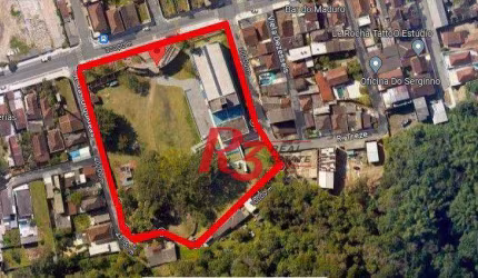 Terreno, 12660 m² - venda por R$ 54.000.000,00 ou aluguel por R$ 35.000,00/mês - Morro de Nova Cintra - Santos/SP