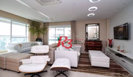 Venda apartamento com 3 dormitórios à venda, 207 m² por R$ 2.390.000 - Pompéia - Santos/SP