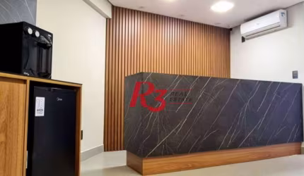 Sala, 52 m² - venda por R$ 480.000,00 ou aluguel por R$ 6.420,00/mês - Marapé - Santos/SP