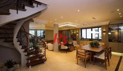 Cobertura à venda, 377 m² por R$ 5.360.000,00 - Gonzaga - Santos/SP