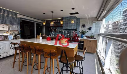 Apartamento com 4 dormitórios à venda, 254 m² por R$ 4.780.000,00 - Aparecida - Santos/SP