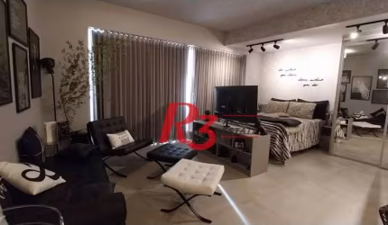 Apartamento com 1 dormitório, 54 m² - venda por R$ 1.280.000,00 ou aluguel por R$ 6.300,00/mês - Pompéia - Santos/SP