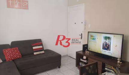 Apartamento com 2 dormitórios à venda, 65 m² por R$ 373.000,00 - Boqueirão - Santos/SP