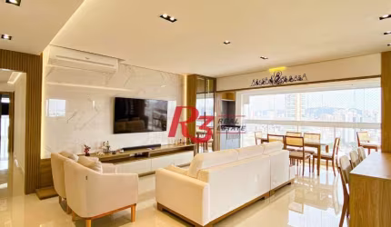 Apartamento com 3 dormitórios à venda, 136 m² por R$ 2.410.000,00 - Boqueirão - Santos/SP