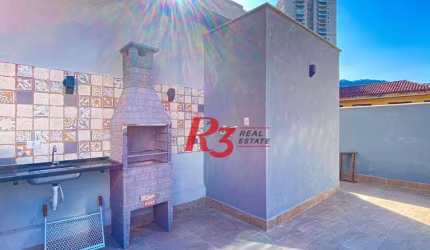 Oportunidade à venda no melhor local do Marapé, 4 quadras da praia, sobrado 100% reformado, com 2 suítes + espaço pra lazer com churrasqueira!
