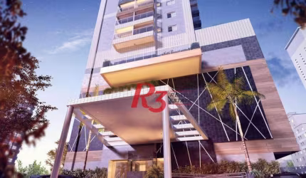 Apartamento com 2 dormitórios à venda, 87 m² por R$ 1.470.000,00 - Gonzaga - Santos/SP
