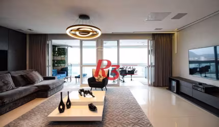 Apartamento com 1 suíte + lavabo à venda, 106 m² por R$ 2.230.000 - Aparecida - Santos/SP