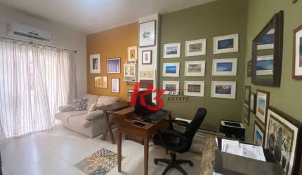 Apartamento com 1 dormitório à venda, 55 m² por R$ 445.000,00 - Boqueirão - Santos/SP