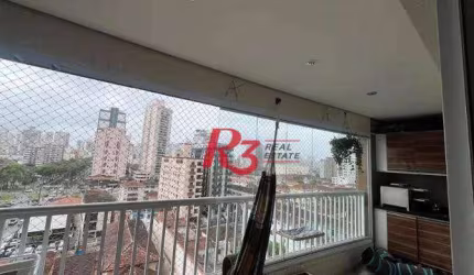Apartamento com 2 dormitórios à venda, 96 m² por R$ 890.000,00 - Encruzilhada - Santos/SP