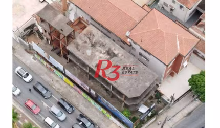 Oportunidade para locação comercial na Aparecida, de frente pro Shopping Praiamar, em Santos-SP, com 12x35 m²