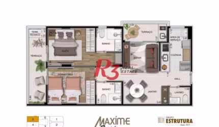 Apartamento à venda, 76 m² por R$ 970.530,00 - Ponta da Praia - Santos/SP