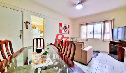 Apartamento com 2 dormitórios à venda, 74 m² por R$ 460.000,00 - Campo Grande - Santos/SP