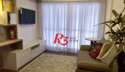Apartamento para alugar, 59 m² por R$ 5.200,00/mês - Boqueirão - Santos/SP