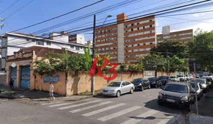 Terreno para alugar, 550 m² por R$ 15.000,00/mês - Encruzilhada - Santos/SP