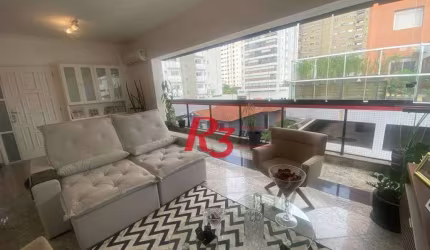 Apartamento com 2 dormitórios à venda, 140 m² por R$ 1.100.000,00 - Embaré - Santos/SP