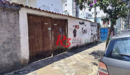 Terreno à venda, 450 m² por R$ 3.200.000,00 - Boqueirão - Santos/SP