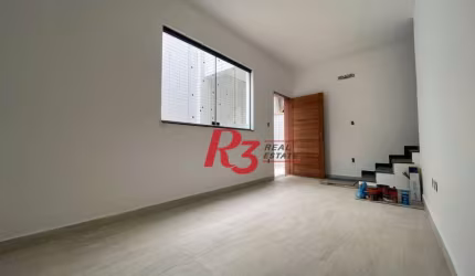 Sobrado fundos com 3 dormitórios, 1 suíte à venda, 152 m² por R$ 846.000 - Vila Belmiro - Santos/SP