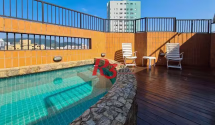 Cobertura à venda, 377 m² por R$ 2.500.000,00 - Aparecida - Santos/SP