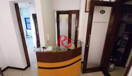 Sala, 52 m² - venda por R$ 340.000,00 ou aluguel por R$ 4.271,72/mês - Marapé - Santos/SP