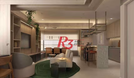 Apartamento à venda, 81 m² por R$ 734.434,76 - Centro - São Vicente/SP