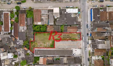 Terreno à venda, 862 m² por R$ 900.000,00 - Parque São Vicente - São Vicente/SP