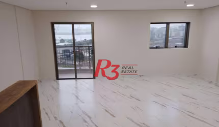 Conjunto para alugar, 53 m² por R$ 2.500,00/mês - Valongo - Santos/SP