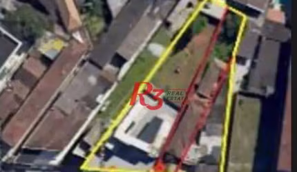 Terreno à venda, 1416 m² por R$ 3.681.000,00 - Macuco - Santos/SP