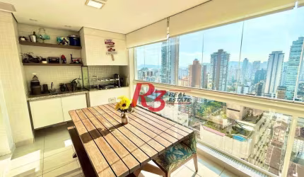 Apartamento com 3 dormitórios à venda, 155 m² por R$ 2.000.000,00 - Embaré - Santos/SP