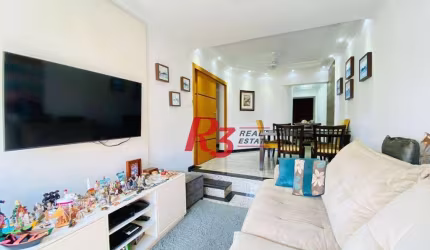 Apartamento com 3 dormitórios à venda, 95 m² por R$ 905.000,00 - Ponta da Praia - Santos/SP