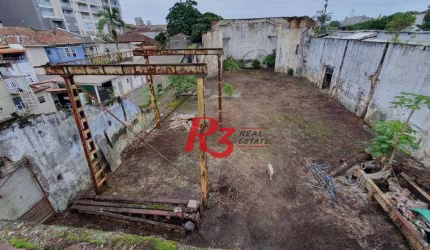 Terreno à venda, 1560 m² por R$ 6.200.000,00 - Vila Matias - Santos/SP