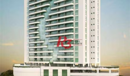 Sala à venda, 53 m² por R$ 385.000,00 - Valongo - Santos/SP