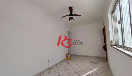 R3 REAL ESTATE VENDE! Apartamento térreo com 2 dormitórios à venda, 77 m² por R$ 375.000 - Marapé - Santos/SP