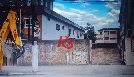 Terreno à venda, 500 m² por R$ 1.590.000,00 - Vila Matias - Santos/SP