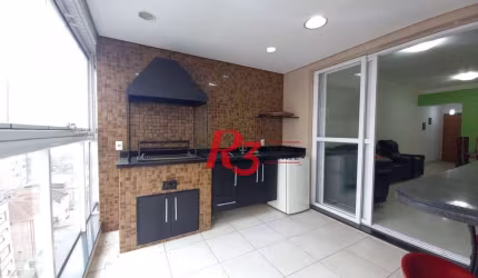 Apartamento com 3 dormitórios à venda, 125 m² por R$ 1.850.000,00 - Embaré - Santos/SP
