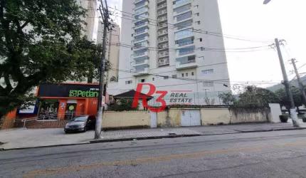 Terreno para alugar, 230 m² por R$ 10.000,00/mês - Marapé - Santos/SP