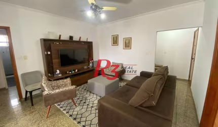 Apartamento para alugar, 130 m² por R$ 4.990,02/mês - Aparecida - Santos/SP