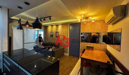 Apartamento à venda, 80 m² por R$ 1.020.000,00 - Gonzaga - Santos/SP