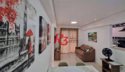 Oportunidade à venda no José Menino! Porteira fechada, 2 quartos,sacada vista livre,  1 vaga, lazer com piscina e academia, andar alto, portaria 24h!