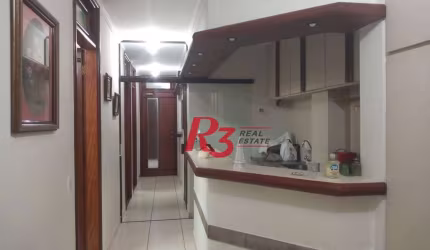 Sala, 122 m² - venda por R$ 650.000,00 ou aluguel por R$ 6.500,00/mês - Encruzilhada - Santos/SP