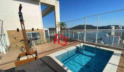 Cobertura à venda, 370 m² por R$ 6.900.000,00 - Ponta da Praia - Santos/SP